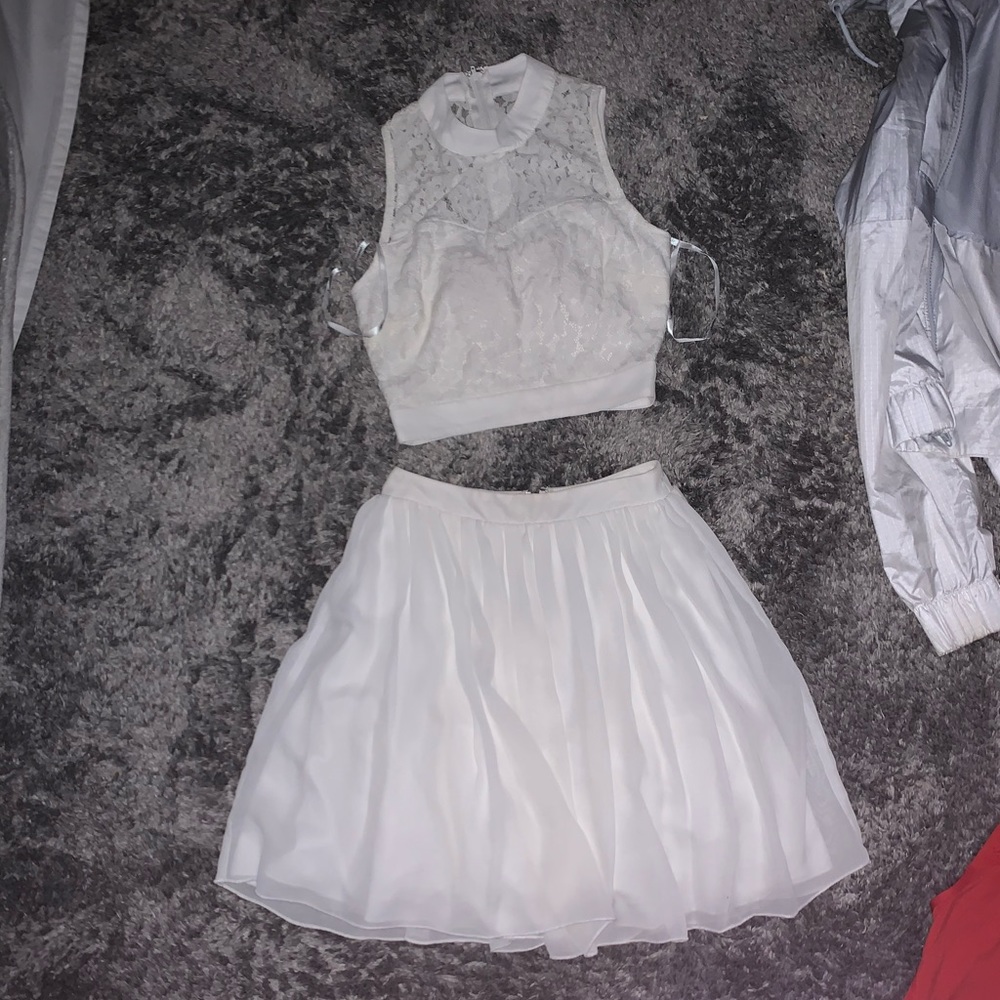 White Two-Piece Dress Size 0